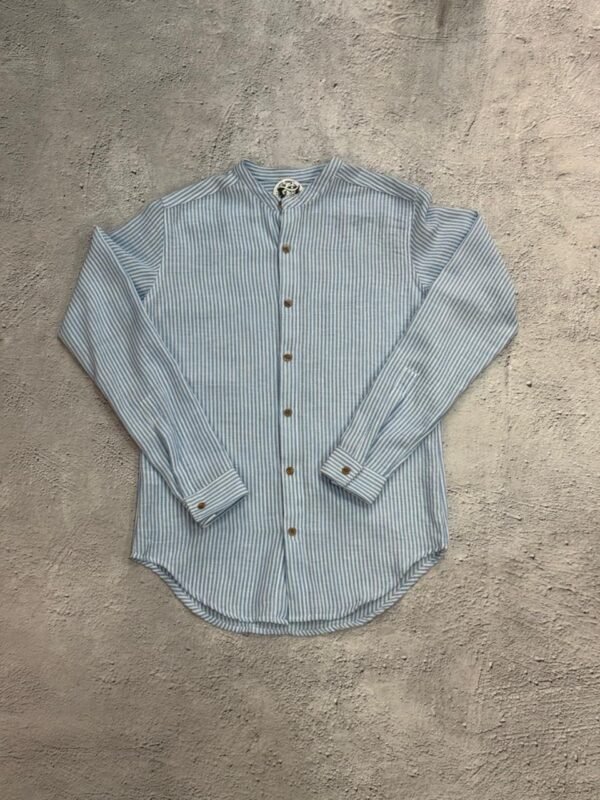 Camisa mao lienas botones coco