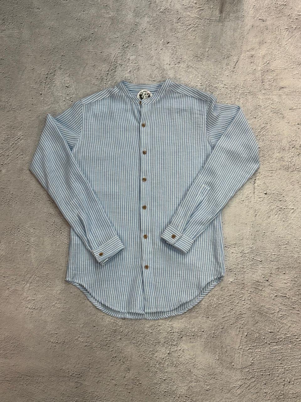 Camisa mao lienas botones coco