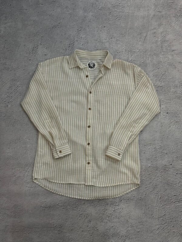 Camisa cuello italiano botones coco