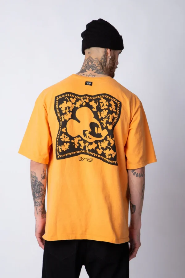 Remera Over Rhy Mouse Mostaza