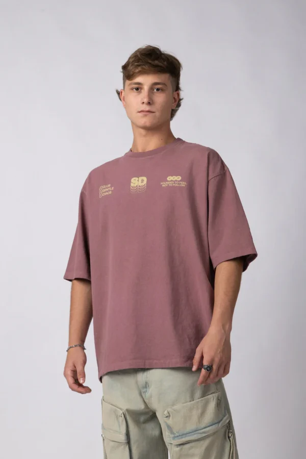 Remera Over Rhy Soft Malbec